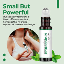 Load image into Gallery viewer, Migraine Relief Roll-On, Made with Peppermint, Lavender, Eucalyptus, & Other Aromatherapy Essential Oils, for Headaches, Body Pain, and Sore Muscles